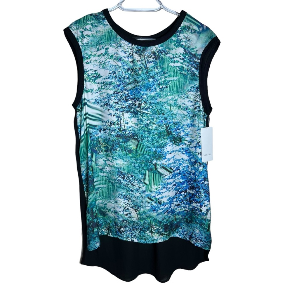 Karen Kane Palmilla Print Shirttail Tank, Nature Study Collection, NWT, Medium